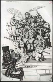 Hebert, John - TEENAGE MUTANT NINJA TURTLES ADVENTURES (1996) #3 Pin Up | ComicConnect