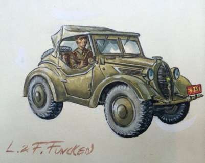 Funcken | Original gouache illustration (p.133) for " Les Uniformes & Armes volume 3  - Guerre 1939-45 "  - (1974) | Catawiki