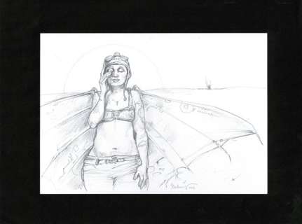 Bosschaert, Jan - 1 Original drawing - Airborn - 2012 | Catawiki