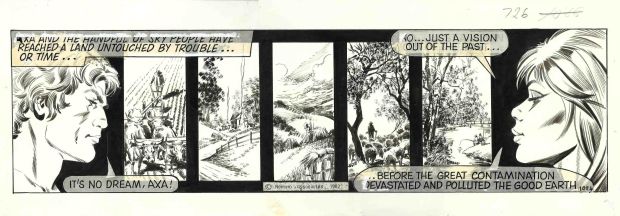 Enric Badia Romero | Axa: The Carefree / Original daily strip #1084 – Romero | Origin Of Comics