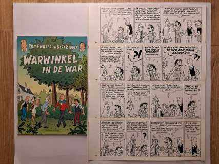 Pom - 1 Original page - Piet Pienter en Bert Bibber 30 - Warwinkel in de war - 1974 | Catawiki
