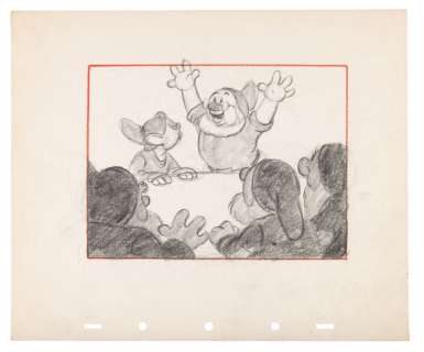 "SNOW WHITE AND THE SEVEN DWARFS" ORIGINAL STORYBOARD ART LOT. | Hake’s