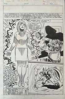 David Wenzel, Mike Esposito - 1 Original page - Super Spider-Man #250-Thor - Splash Page - 1977 | Catawiki