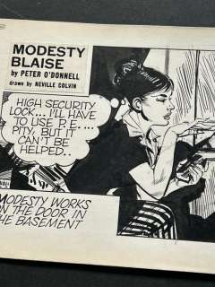 Colvin, Neville - 1 Original page - Modesty Blaise - Blow the Lock with Plastic Explosives! - 1981 | Catawiki