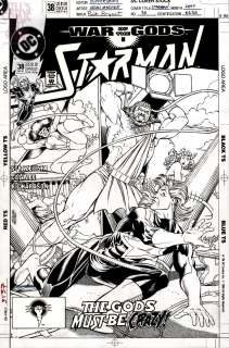 Kevin Maguire Rick Bryant - Starman #38 Cover (Dc, 1991) Phantom Lady Vs Achilles! ‘War of the Gods! Part 5‘