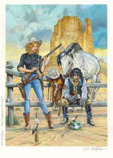 Formosa, Gil - 1 Original colour drawing - Blueberry - Coral | Catawiki