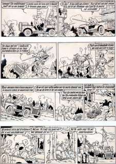 Vandersteen | Bob et Bobette, planche n°22 Ã  l’encre de Chine … | Banque Dessinée