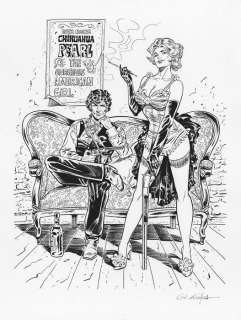 Formosa, Gil - 1 Original drawing - Blueberry & Chihuahua Pearl - Saloon | Catawiki