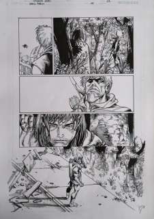 Diogenes Neves (Blue Lines) + Vicente Cifuentes (Inker) - 1 Original page - Green Arrow - Green Arrow #4, Page 12 | Catawiki