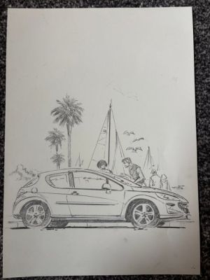 Vance, William - 1 Original preliminary drawing - XIII - Artwork for Peugeot - 2018 | Catawiki
