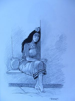 Terpant, Jacques - 1 Original drawing - Méditerranéennes - 1996 | Catawiki