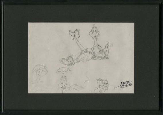 Toonder, Marten - 1 dessin original - Tom Poes & Heer Bommel - De Zwelbast (Zwelgje) - gesigneerd - 1980