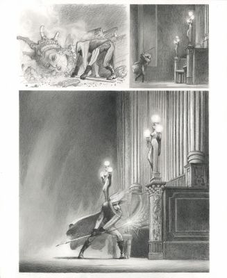 Paul & Gaëtan Brizzi | Le Fantôme de l’Opéra - Planche originale n°134 | Daniel Maghen