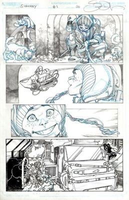 Simone Bianchi / Mark Millar - 1 Original page - Sharkey the Bounty Hunter - 2019 | Catawiki