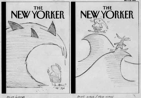 Bob Staake | The New Yorker - Midterm Wave Sketches ($80.00) | Comic Art Collective