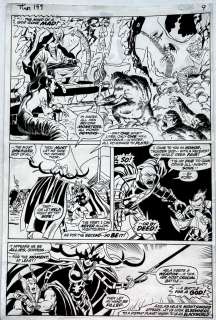 John Buscema, Vince Colletta - Thor #199 P Thor & Hela Battle Pluto & His Hordes From Hades!) 1971