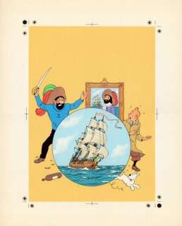 Tintin. Impression couleur Secret de la licorne | BDEnchères