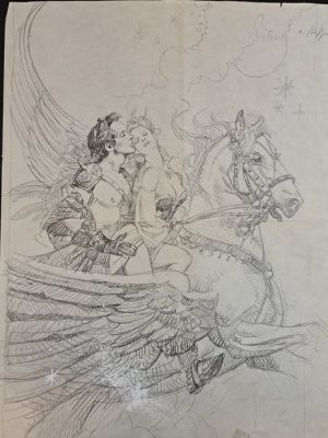 Biffignandi, Alessandro - 1 Original preliminary drawing - Pegaso | Catawiki