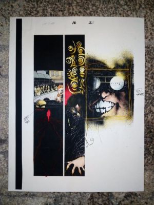 Ashley Wood / Christie Scheele - 1 Original page - color guide Ghost Rider 2099