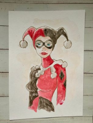 Roberta Migheli - 1 Original drawing - Batman - Harley Quinn - 2025 | Catawiki