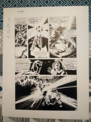 John Byrne - LUG - 1 Published artwork - X-Men - planche de montage special strange 19 pg 26 LUG - 1980 | Catawiki
