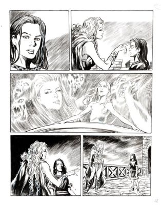 Laurenti, Mauro - 2 Original page - Dampyr #186 - "Taliesin il bardo" - 2015 | Catawiki