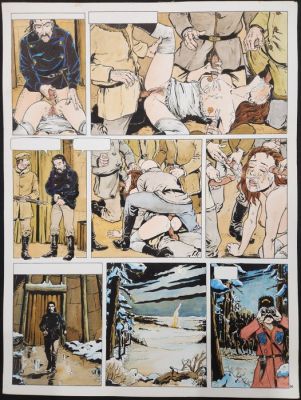Hugdebert - 1 Original colour page - La Fille des Steppes - 2002 | Catawiki