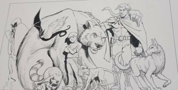 Gary Shipman - 1 Original drawing - Pakkins ’Land - L’ensemble des héros de la série | Catawiki