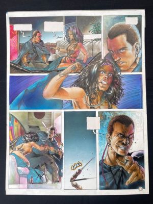 Frezzato, Massimiliano - 1 Original colour page - Margot queen of the night - Margot queen of the night - 1993 | Catawiki