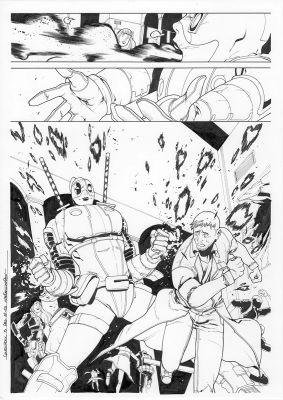 Continue Shopping | GWENPOOL #5 PAGE 15 ORIGINAL PAGE BY STEFANO NESI | Scott’s Collectables