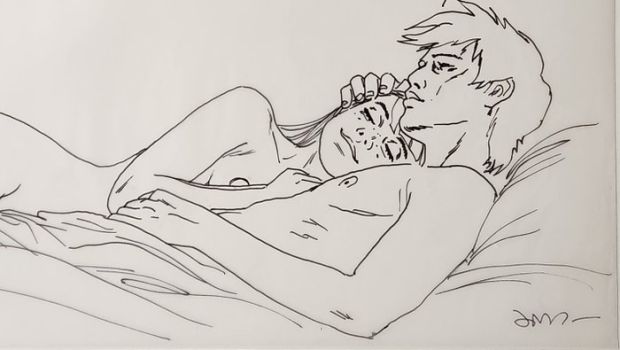 Jim - 1 Original preliminary drawing - Une Nuit à Rome | Catawiki