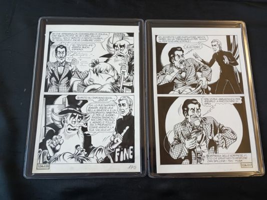 Romanini, Giovanni - 2 Original page - Alan Ford - n. 124 Un dì così