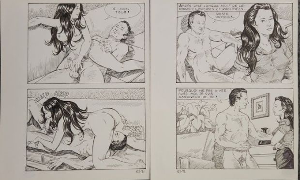 Alberto Del Mestre - 2 Original page - Les Cornards | Catawiki