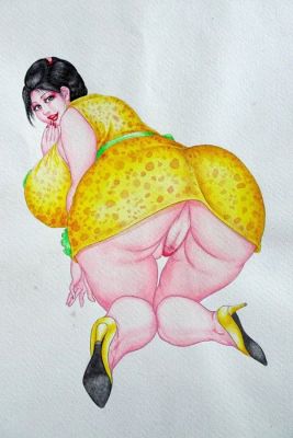 Hiroshi Tatsumi - 1 Original colour drawing - Portrait - Yellow | Catawiki