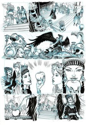 Taranzano, Pierre - 1 Original page - L’Iliade - La pomme de discorde - 2016 | Catawiki