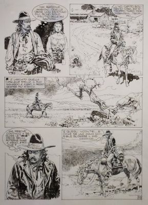 Serpieri, Paolo Eleuteri - 1 Original page - Histoires de l’Ouest