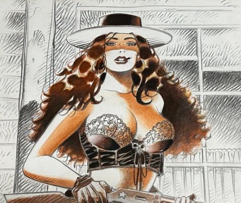 Thierry Girod - 1 Original colour drawing - Wanted - Andale Rosita | Catawiki