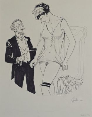 Follo, Leone - 1 Original drawing - Pin Up | Catawiki