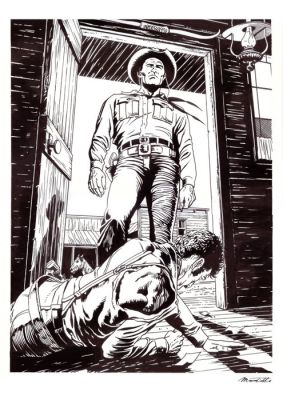 Muscatiello, Antonio - Original drawing - Tex - A terra - 2018 | Catawiki