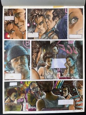 Frezzato, Massimiliano - 1 Original colour page - Margot queen of the night - 1992 | Catawiki