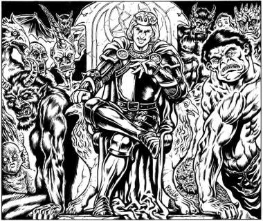 Raúlo Cáceres | REF AQUE15 Aquelarre rol. (24X20 cm). | Raúlo Cáceres