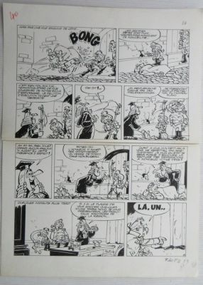 Berck - 1 Original page - Hansje, Rataplan - contra number one / contre number one - 1971 | Catawiki