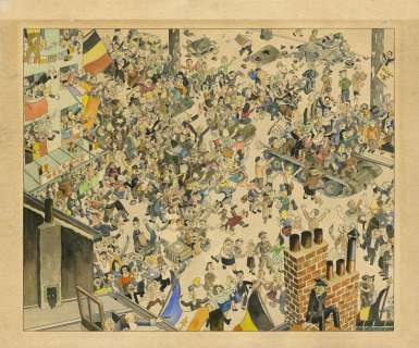 Jean DRATZ (1903 1967) La libération de Bruxelles | Phoenix Auction