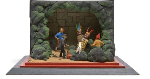 Diorama E. Lessellier | LE TEMPLE DU SOLEIL | Artcurial