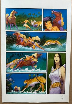 Reculé, Henri - 1 Original colour page - Les Immortels - La Volonté du mal - 2002 | Catawiki
