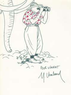 Chaland. Dessin original dédicacé Freddy Lombard | BDEnchères