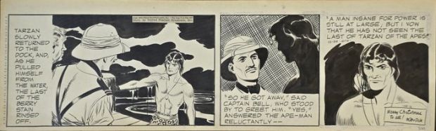 Lubbers, Bob - 1 Bande dessinée quotidienne originale - Tarzan - 12-24-1952 | Catawiki