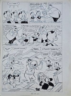 Chierchini, Giulio - 1 Original page - Almanacco di Topolino" n. 267 - Zio Paperone e la contesa sci...operata pg. 26