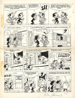 Dino Attanasio | Planche originale n°20 - Spaghetti et le talon d’Achille - Spaghetti | Daniel Maghen