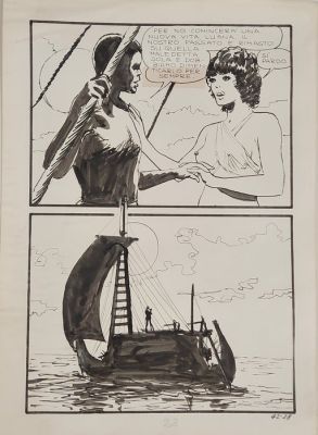 Manara, Milo - 1 Original page - Jolanda 42 - 1972 | Catawiki